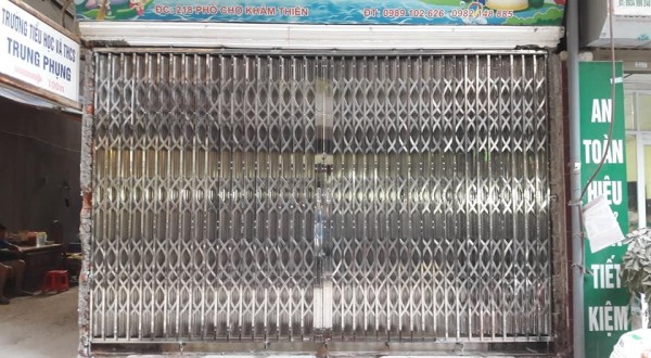 CỬA XẾP INOX 07